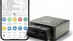 AbdLGcn-OBD2 GPS Tracker for Vehicles,Include a 4G SIM Card,Car Tracker Device,Real Time Location Tracking,Track Playback for Family and Fleet Management,Subscription Required
