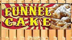 Funnel Cake Banner 13 oz | Non-Fabric | Heavy-Duty Vinyl Single-Sided with Metal Grommets