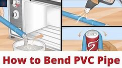 How to Bend PVC Pipe using hair drayer, heat gun or oven