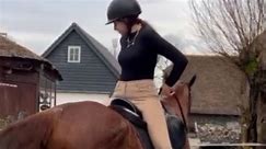 Woman almost pays groundbreaking price of horsing around
