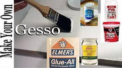 How to Make Homemade Gesso Acrylic painting