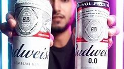 Trying alcoholic and non alcoholic beer 🍺 for the first time @budweiser @BudweiserIndia