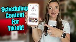 How to SCHEDULE + AUTOMATE Tiktok Videos [2023] Easy Way to Stay Consistent!
