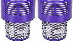 LhhTing 2 Pack V10 Filters Replacement for Dyson V10 Cyclone Series, V10 Absolute, V10 Animal, V10 Total Clean, SV12, Replace Part No. 969082-01, V10 Filters & 1 Clean Brush