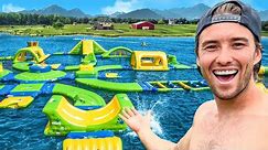 Building an Inflatable WATERPARK in my Backyard!