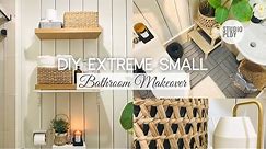 Extreme Small Bathroom Makeover | Modern Farmhouse + DIY Shiplap | DIY