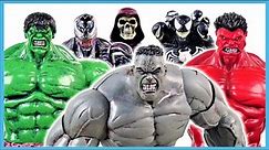 MARVEL Avengers HULK SMASH~! Venom Appeared~! Gray Hulk, Red Hulk, Hulk GO~! Toy for kids