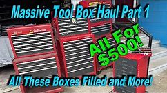 Largest Tool Box Haul Ever! Too Much for Just One Video!