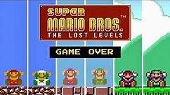 Super Mario Bros. 2: The Lost Levels GAME OVER Screens & Death Animations
