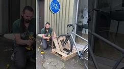 I make a bike rack #woodworking #bike #bicycle #diy