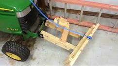 Homemade snow plow for lawnmower for $12! How to.