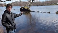 River shipwreck once a beacon for safe passage