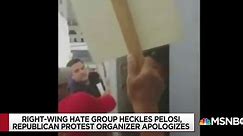 Right-wing hate group heckles Nancy Pelosi