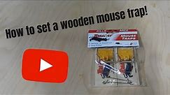 HOW TO SET A WOODEN MOUSE TRAP - Tomcat Mouse Trap (Wooden) (Classic/Traditional Wood Trap) - Review