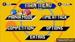 Sonic Mania - Official Menu on Make a GIF