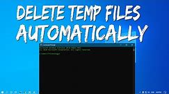 How to Delete Temp Files Automatically in Windows 10/8/7