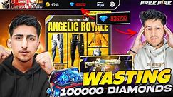 Wasting All Diamond Of As Gaming 😂 Free Fire Id Hack Prank Opening All New Events - Free Fire