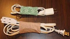 How to Make A Fabric Cord Wrap (Cord Keeper)