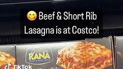 😋 Beef & Short Rib Lasagna is at Costco! It tastes great and is really easy to prepare in the microwave or oven! It’s $15.99 for 42oz! #costco #lasagna #shortrib