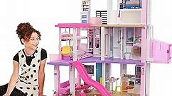 Barbie DreamHouse, Doll House Playset with 75+ Furniture & Accessories, 10 Play Areas, Lights & Sounds, Wheelchair-Accessible Elevator (Amazon Exclusive)