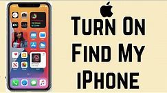 How to Enable Find My iPhone | How To Turn On Find My iPhone
