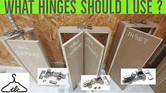 The Main Cabinet Hinge Types Explained || Concealed / Euro / Kitchen Hinges - Vid#72