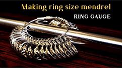 Making a ring size mandrel / KOREA standard ring gauge