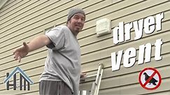 How to install exterior exhaust vent with bird guard. Easy dryer vent!