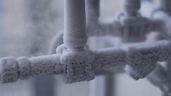 Frozen Ice Covered Liquid Nitrogen Pipes Stock Footage Video (100% Royalty-free) 1016064880 | Shutterstock