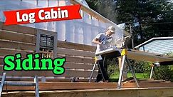 Ep. 23- Master the Art of Hanging Hemlock Siding Solo for Your Log Cabin Build! #logcabinbuild