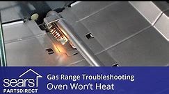 Oven won't heat: troubleshooting gas range problems video