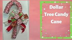 How to Make a Candy Cane Wreath - Inexpensive & Easy with a Dollar Tree Frame