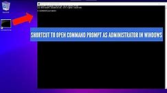 Easily Create a Command Prompt Shortcut with Admin Privileges on Windows