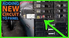 How To Add a New Circuit Breaker to a Main or Sub Panel