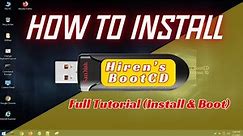 How to Install & Boot Hiren's Boot CD Using USB Drive
