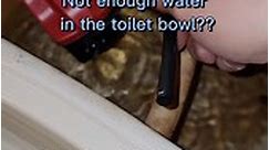Toilets NEED water in the bowl for a good flush! #plumbing #handyman #diy #viral | mechanicallyincleyend