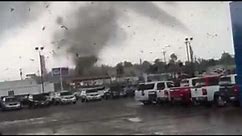 Tornado Whips Up Debris in Mayfield, Kentucky - Dramatic Video