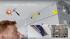 Installing a ventilation system (MVHR) in an existing home