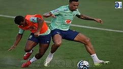 Arsenal's Gabriel Bodychecks £51m Brazil New 17-Year-Old Boy Endrick in Training Ahead of His Debut