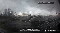 Dashcam captures tornado in North Carolina