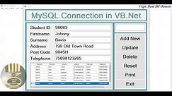 How to Connect MySQL Database in Visual Basic. Net - Full Tutorial