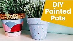 2 Cool Ways to Paint Terracotta Pots - Make YOUR OWN Painted Pots!