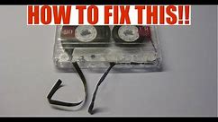 How to fix a broken cassette (Fixing ripped/torn tape)