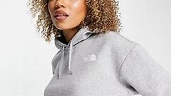 The North Face Trend cropped fleece hoodie in grey | ASOS
