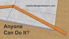 EASIEST Method Ever For Making Gable Roof Rafters Without Complicated Math Formulas
