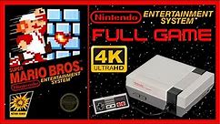 Super Mario Bros. (NES) - Full Game Walkthrough / Longplay (4K60ᶠᵖˢ UHD)