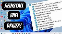 Reinstalling Wireless Network Adapter Driver in Windows 11/10