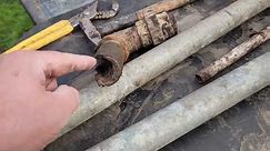 Most Corroded Galvanized Drain Pipe Replacement
