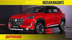 Nissan Magnite revealed - The compact SUV with big ambitions | First Look | Autocar India