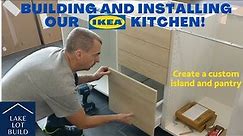 Installing our DIY IKEA Kitchen Cabinets Part 1: Askersund Ash Cabinets Built and Installed